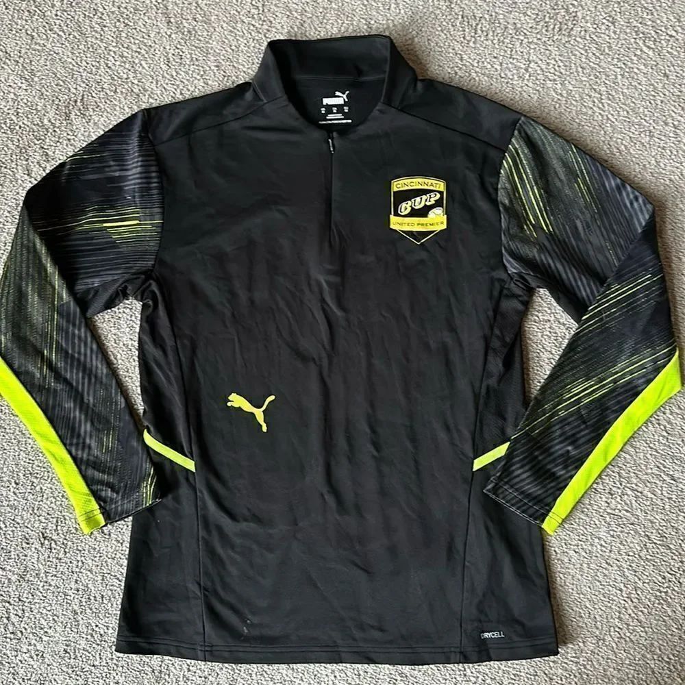 Rare! Puma Cincinnati United Premier Soccer “Cup” Fleece Sweatshirt